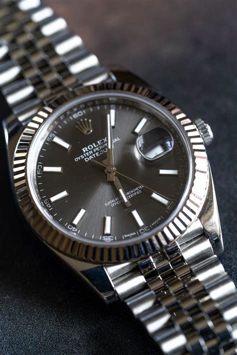 rolex grey datejust